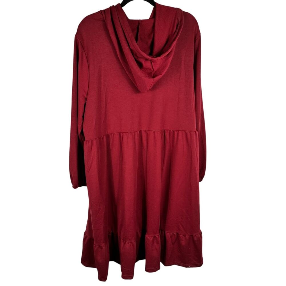 BloomChic Red Pullover Hoodie Dress Size 18–20 - Picture 2 of 5